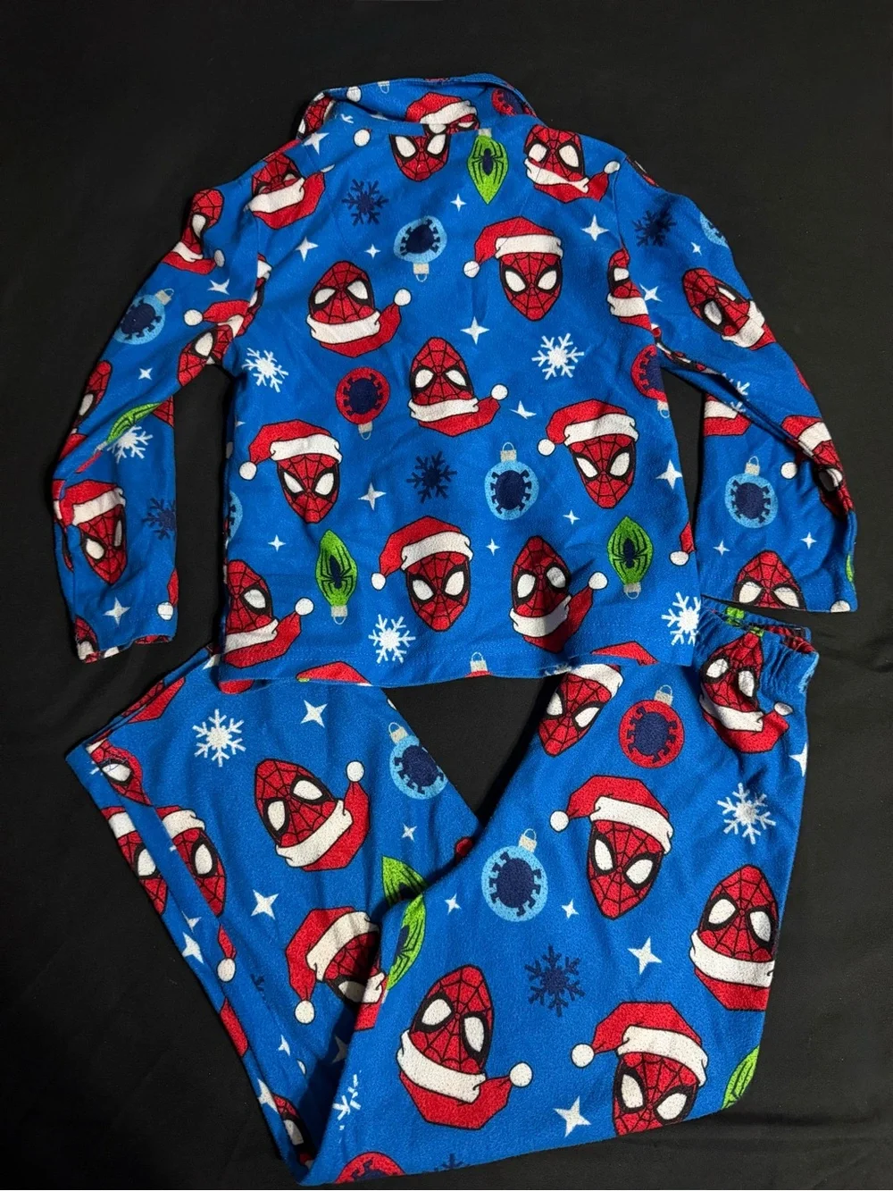 Marvel Kids Blue Spider-Man Holiday Pajama Set